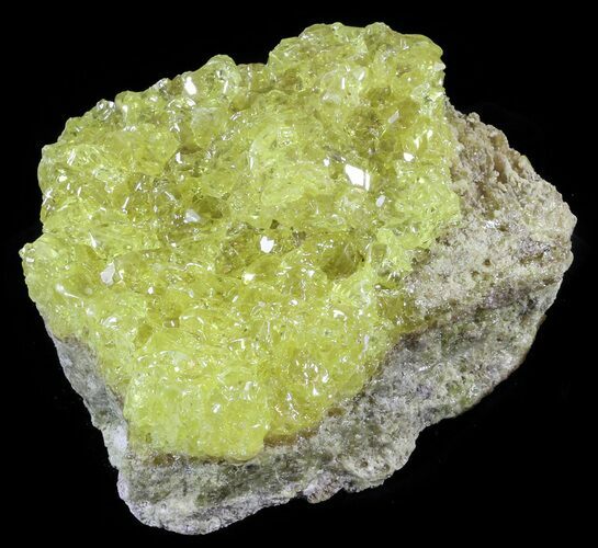 Sulfur Crystals on Matrix - Bolivia #51577
